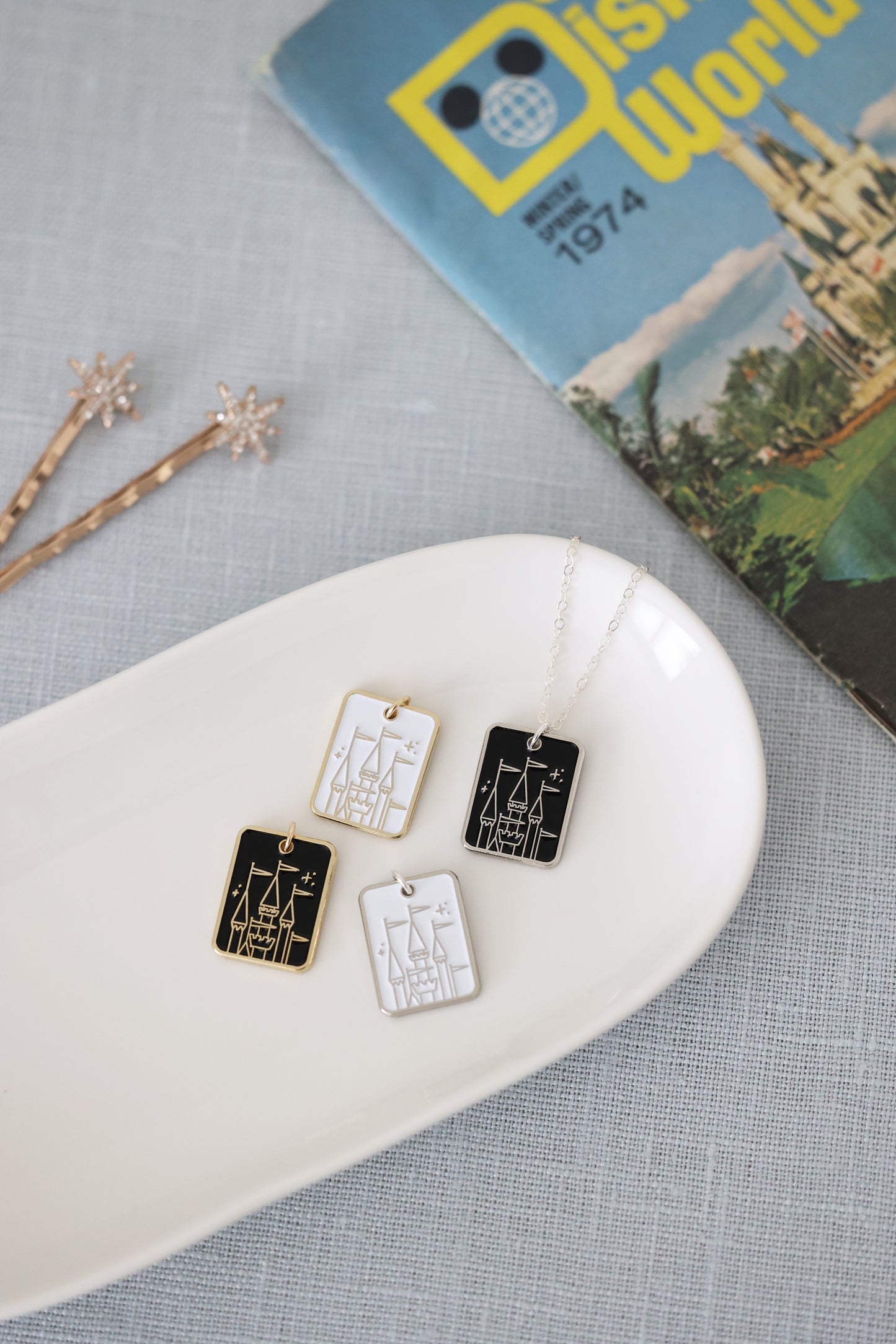 Pixie Dust Collection - Rectangle Castle Necklace