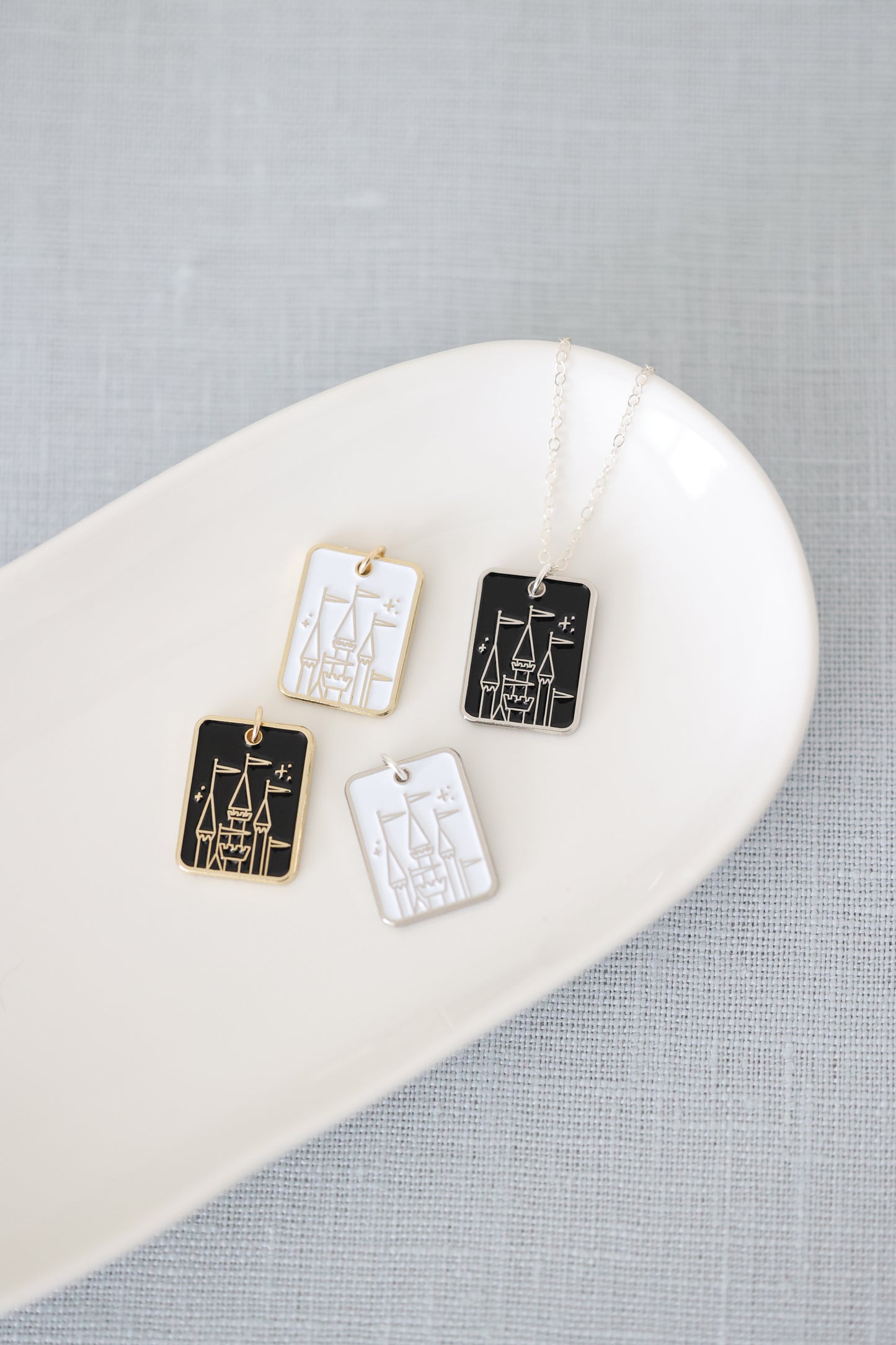 Pixie Dust Collection - Rectangle Castle Necklace