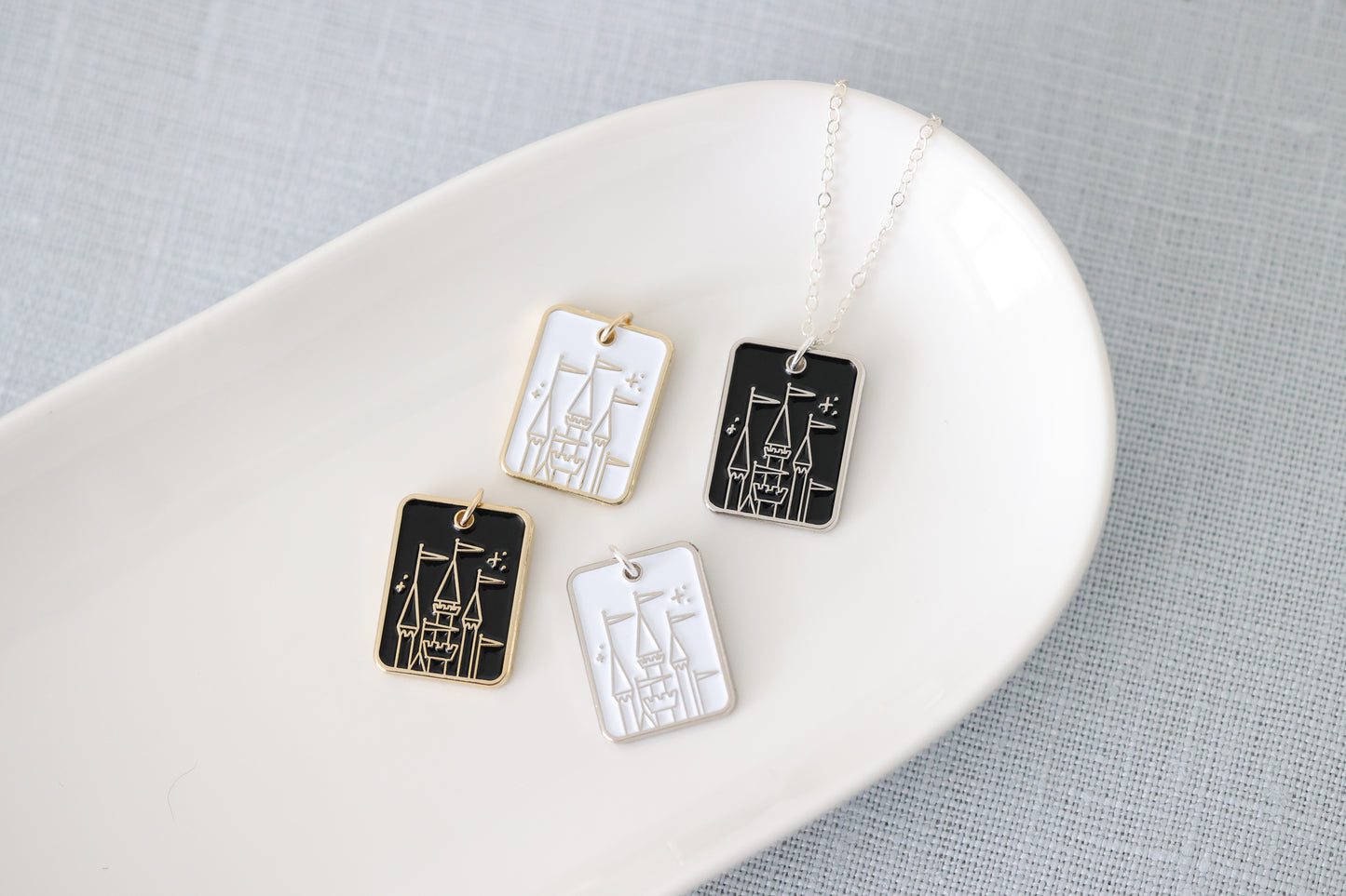 Pixie Dust Collection - Rectangle Castle Necklace
