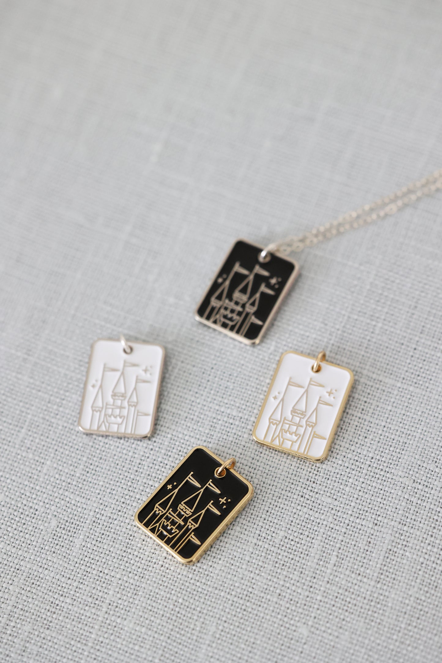 Pixie Dust Collection - Rectangle Castle Necklace