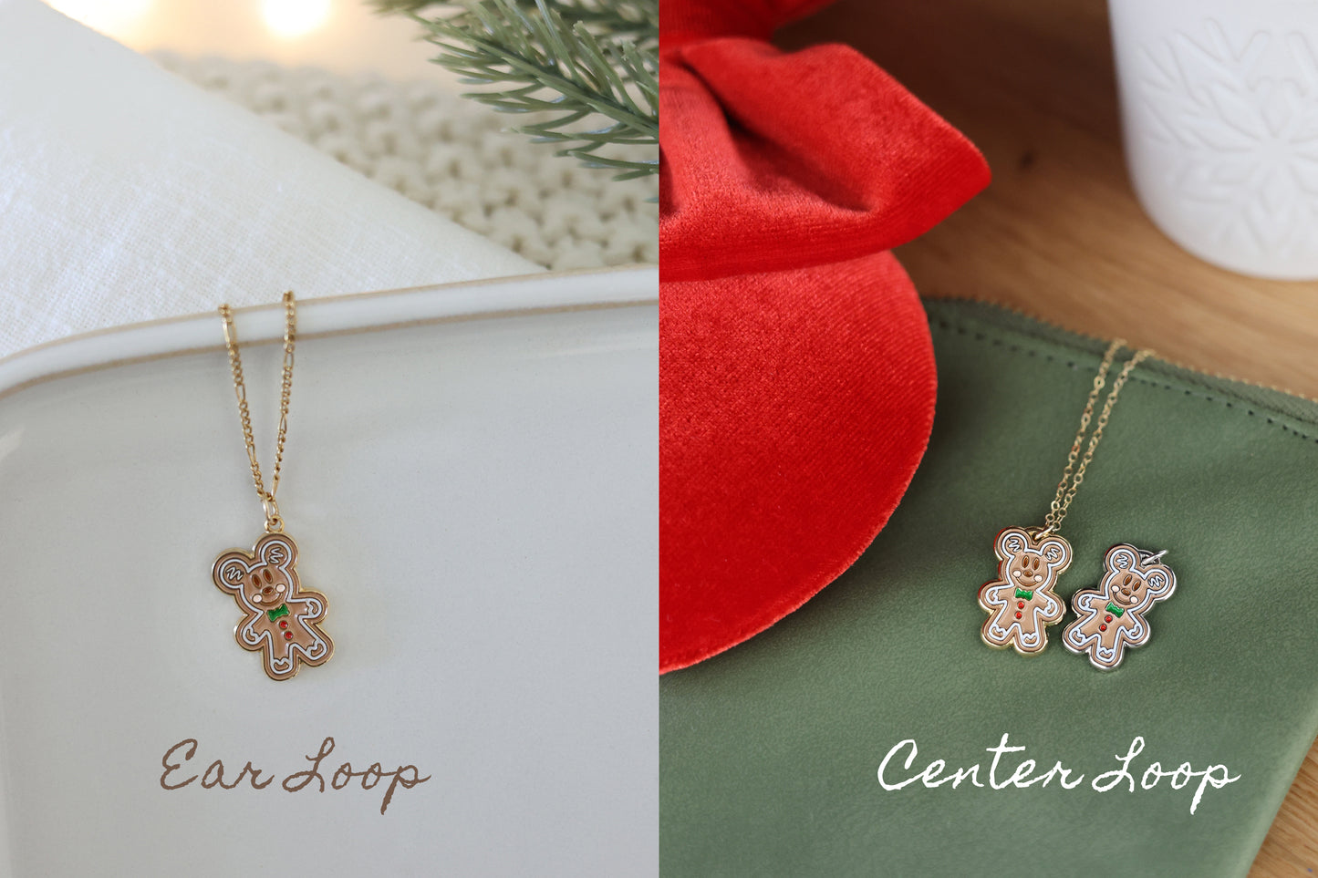 Pixie Dust Collection - Gingerbread Cutout Necklace - 4 Designs Available