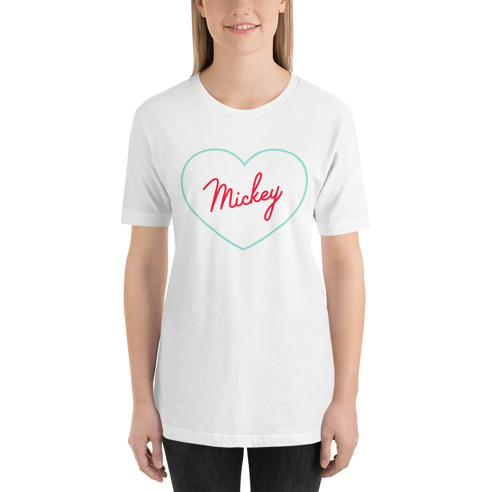 Mickey Heart Short-Sleeve Unisex T-Shirt - Next Stop Main Street
