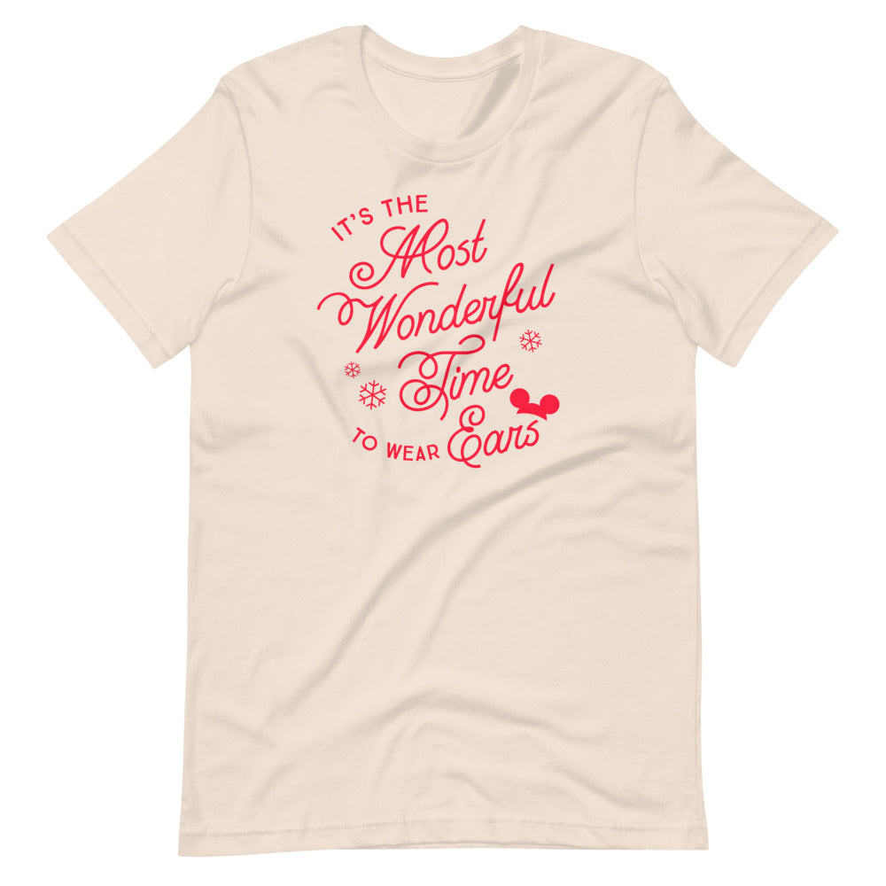 Christmas It's the Most Wonderful Time to Wear Ears T-Shirt (more colors available)