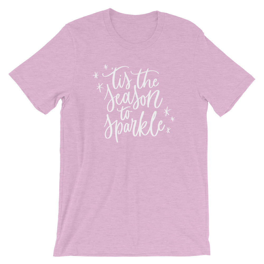 Christmas 'Tis the Season to Sparkle Short-Sleeve Unisex T-Shirt (more colors available) - Next Stop Main Street