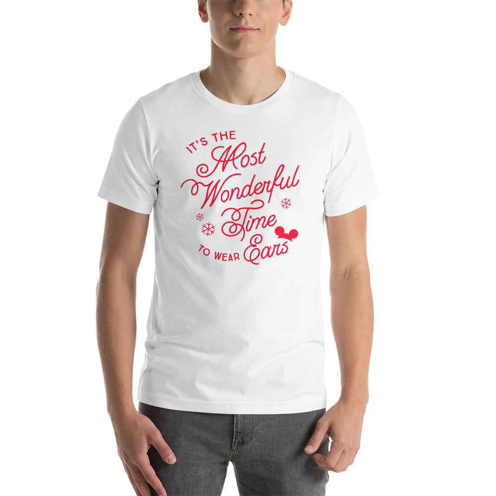 Christmas It's the Most Wonderful Time to Wear Ears T-Shirt (more colors available)