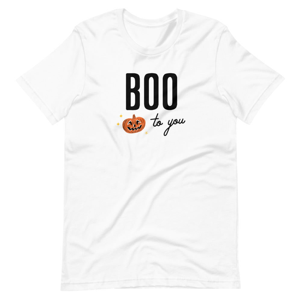 Halloween Boo to You Pumpkin Unisex T-Shirt (more colors avaialble)