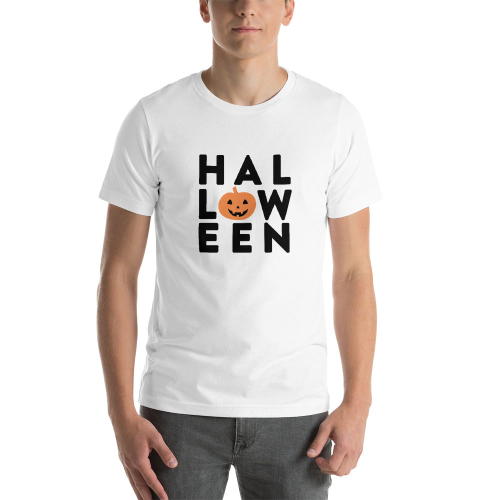 Halloween Pumpkin Grid Short-Sleeve Unisex T-Shirt - Next Stop Main Street