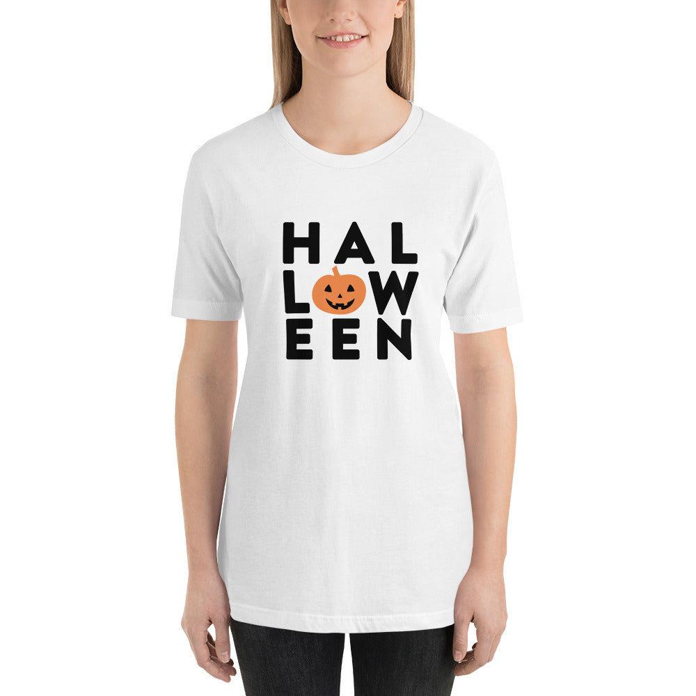Halloween Pumpkin Grid Short-Sleeve Unisex T-Shirt - Next Stop Main Street