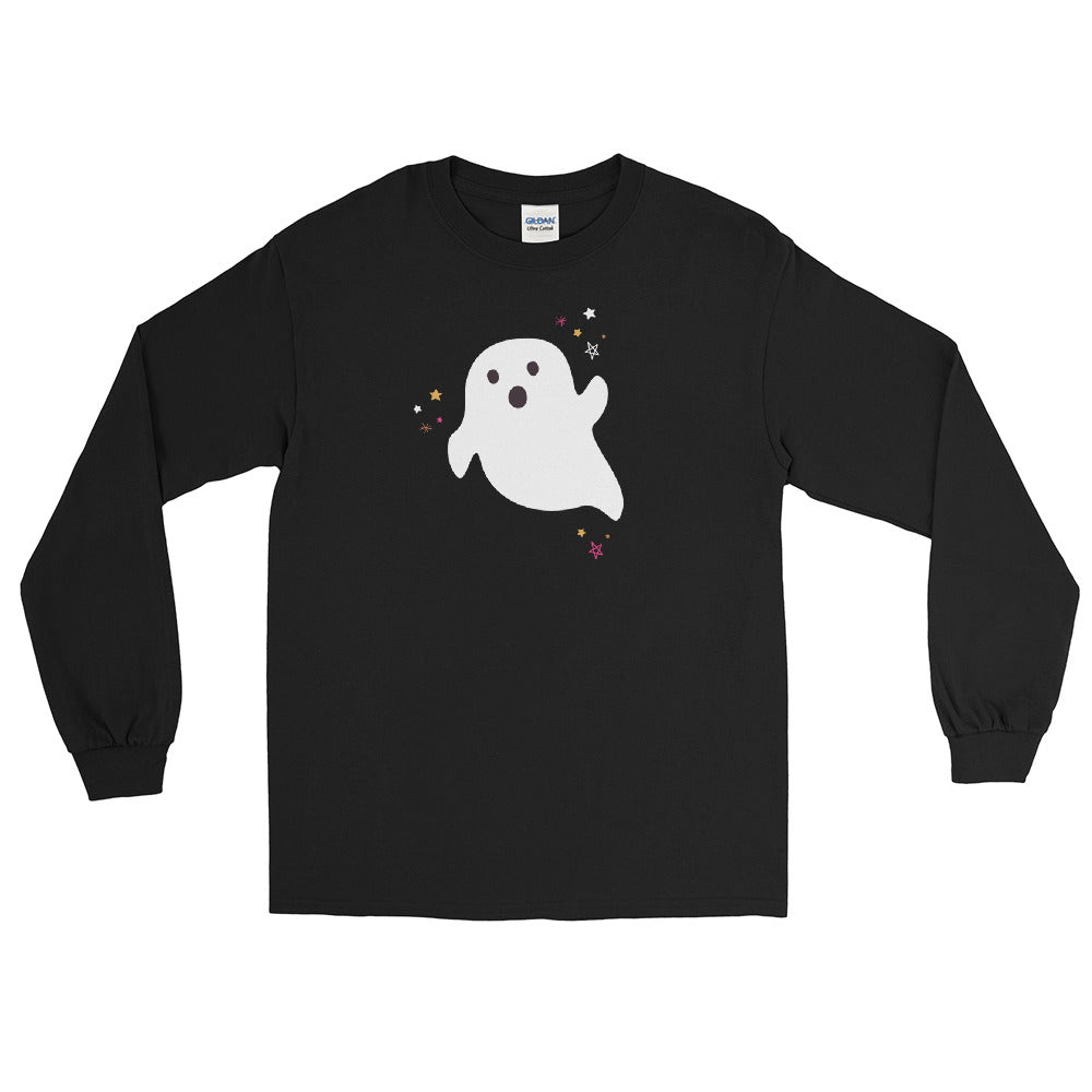 Halloween Ghost Long Sleeve Shirt (more colors available)