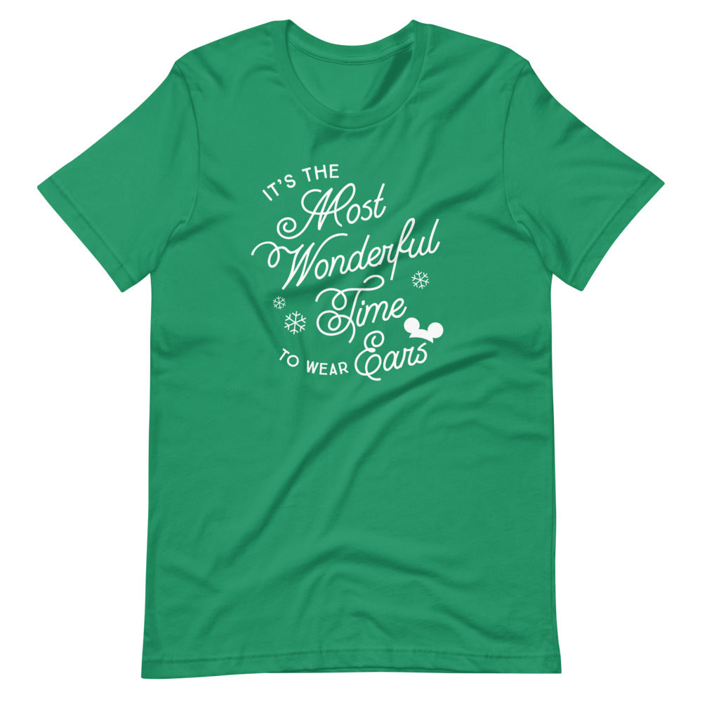 Christmas It's the Most Wonderful Time to Wear Ears T-Shirt (more colors available)