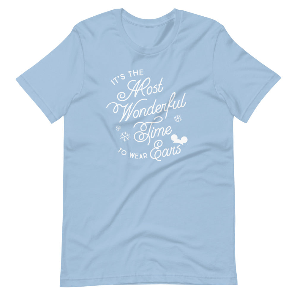 Christmas It's the Most Wonderful Time to Wear Ears T-Shirt (more colors available)