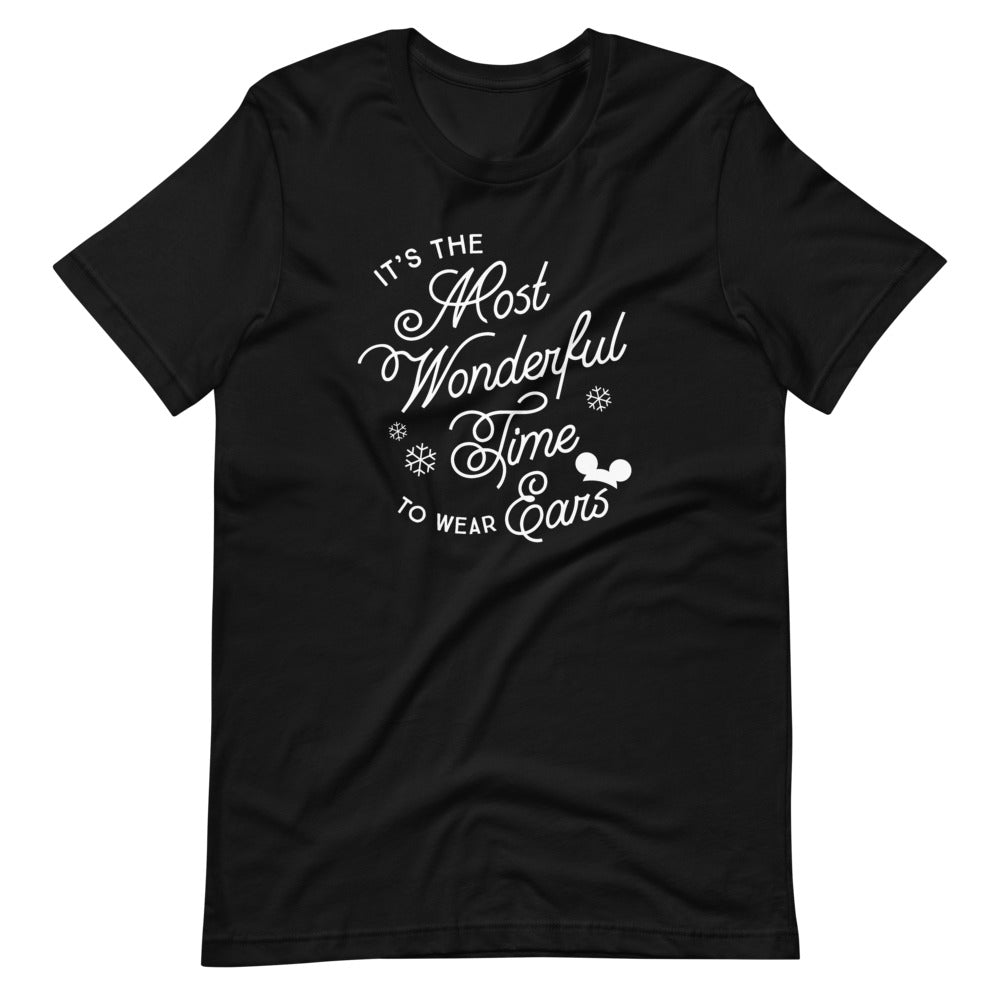 Christmas It's the Most Wonderful Time to Wear Ears T-Shirt (more colors available)