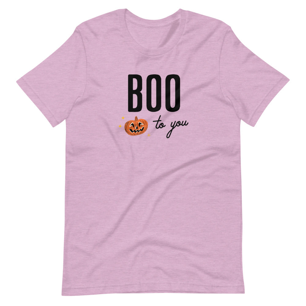 Halloween Boo to You Pumpkin Unisex T-Shirt (more colors avaialble)