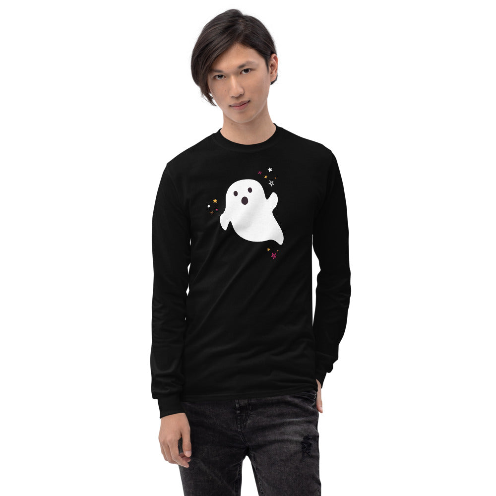 Halloween Ghost Long Sleeve Shirt (more colors available)