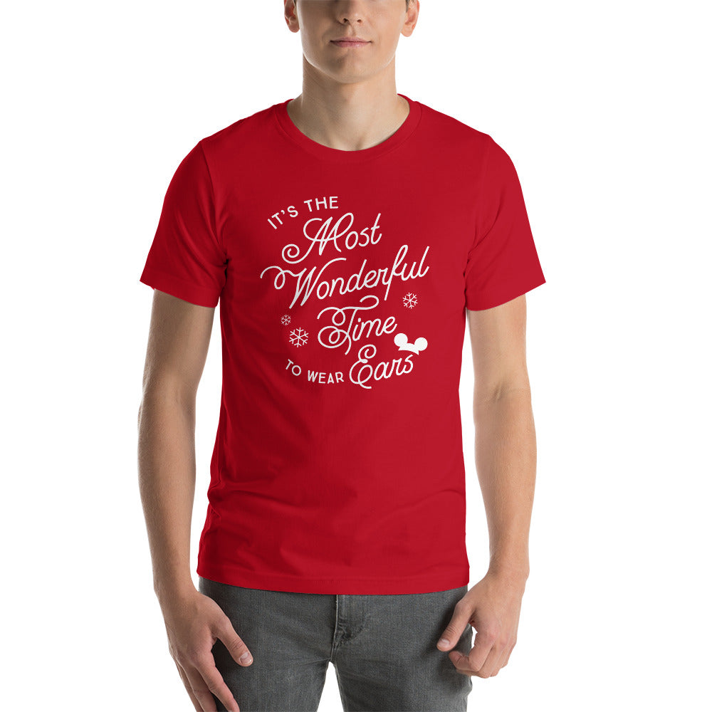 Christmas It's the Most Wonderful Time to Wear Ears T-Shirt (more colors available)