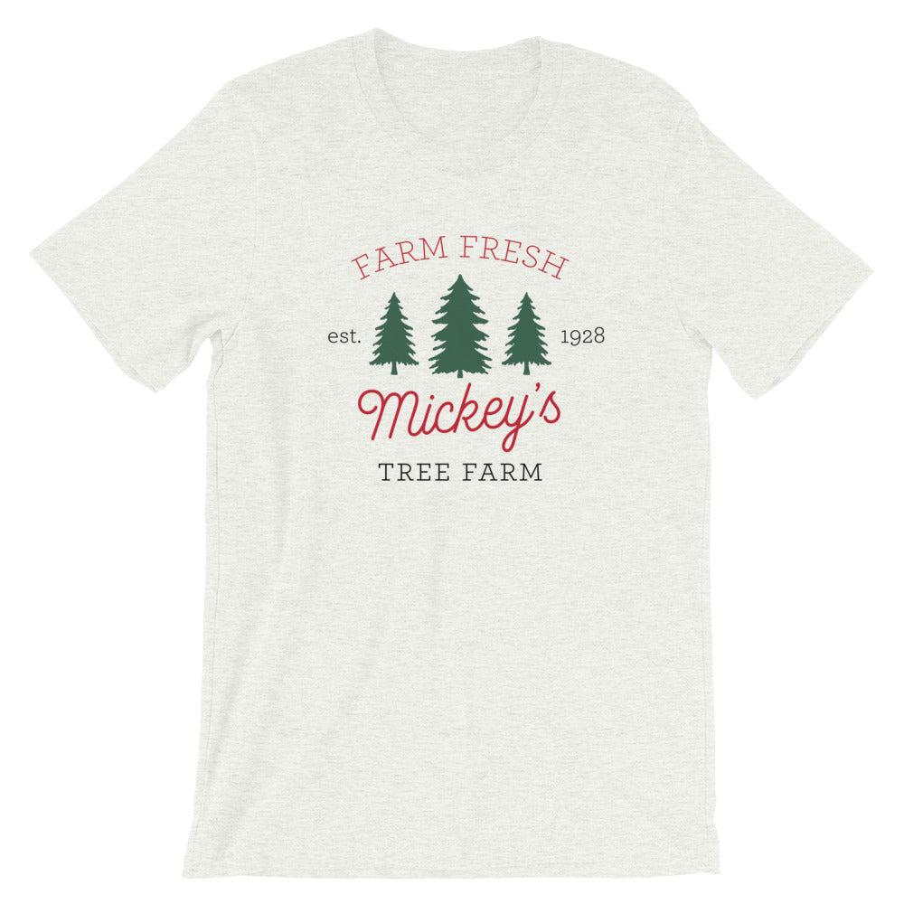 Christmas Mickey's Tree Farm Short-Sleeve Unisex T-Shirt ADULT - Next Stop Main Street