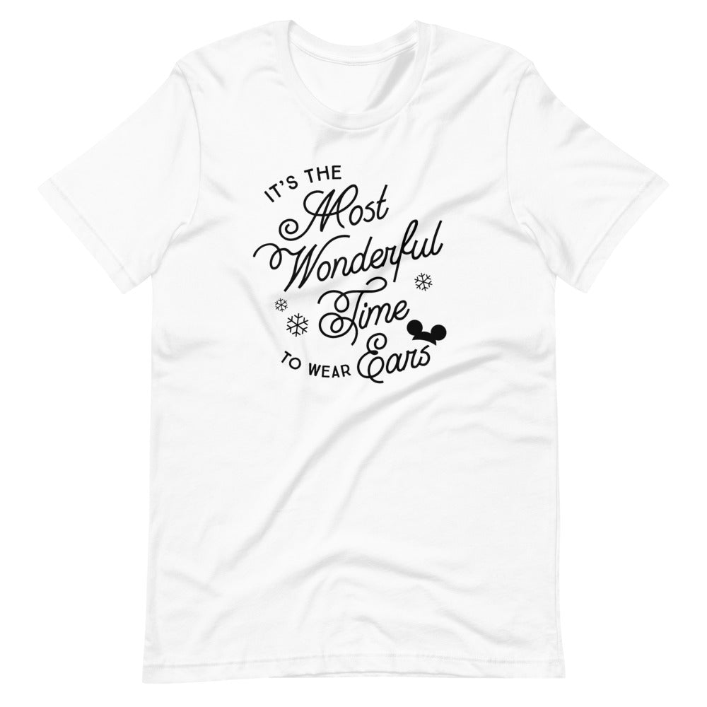 Christmas It's the Most Wonderful Time to Wear Ears T-Shirt (more colors available)