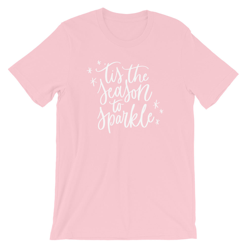 Christmas 'Tis the Season to Sparkle Short-Sleeve Unisex T-Shirt (more colors available) - Next Stop Main Street