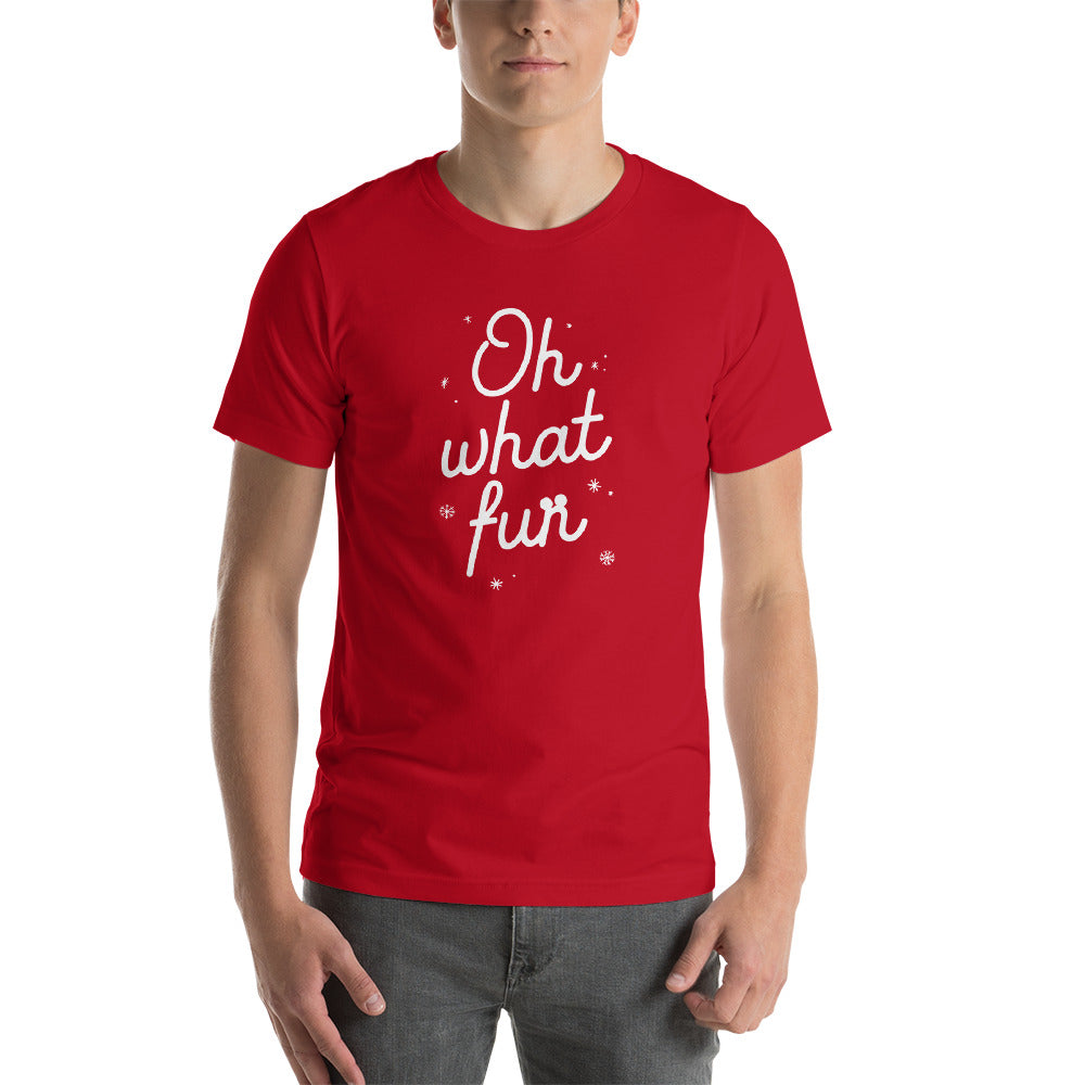 Christmas Oh What Fun Short-Sleeve Unisex T-Shirt - Next Stop Main Street