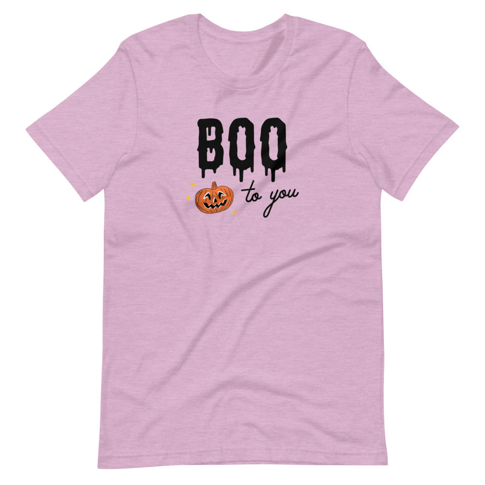 Halloween Boo to You Pumpkin Unisex T-Shirt (more colors available)