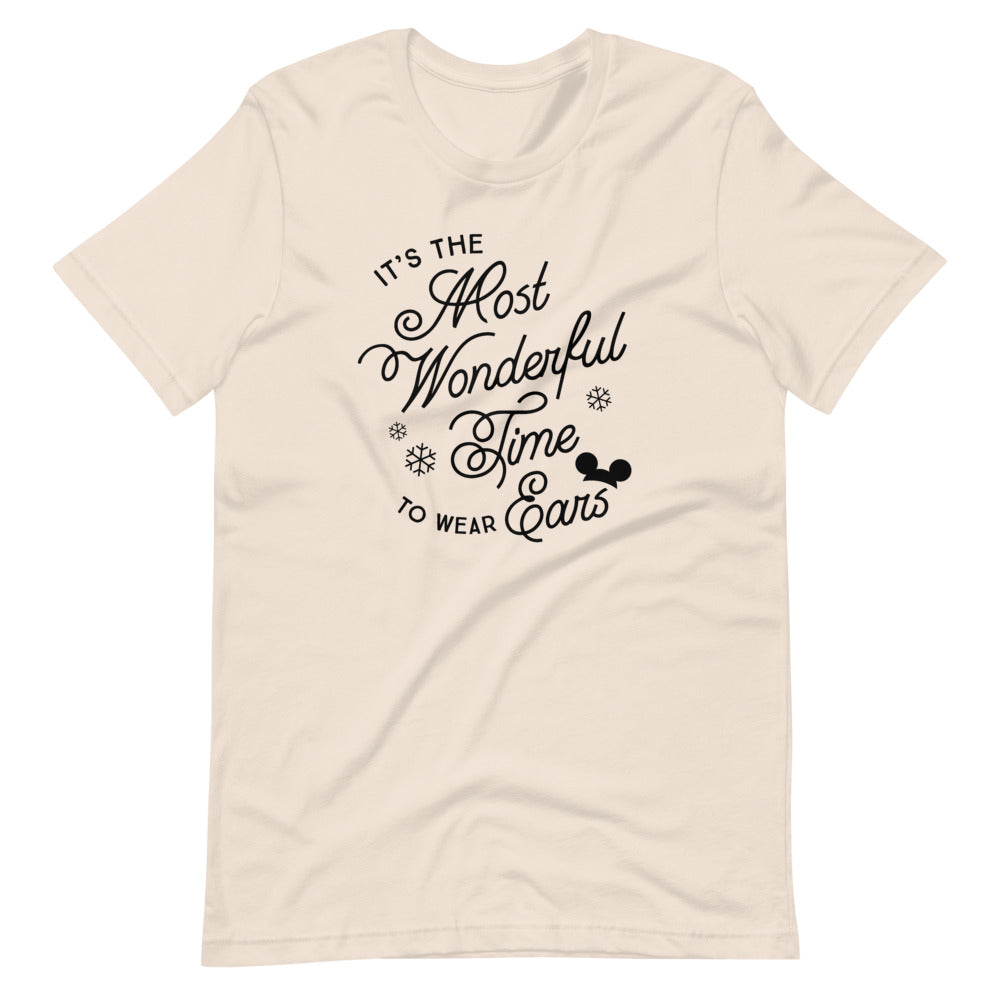 Christmas It's the Most Wonderful Time to Wear Ears T-Shirt (more colors available)