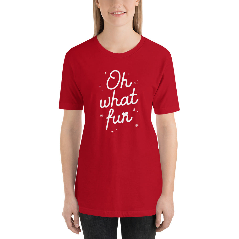 Christmas Oh What Fun Short-Sleeve Unisex T-Shirt - Next Stop Main Street