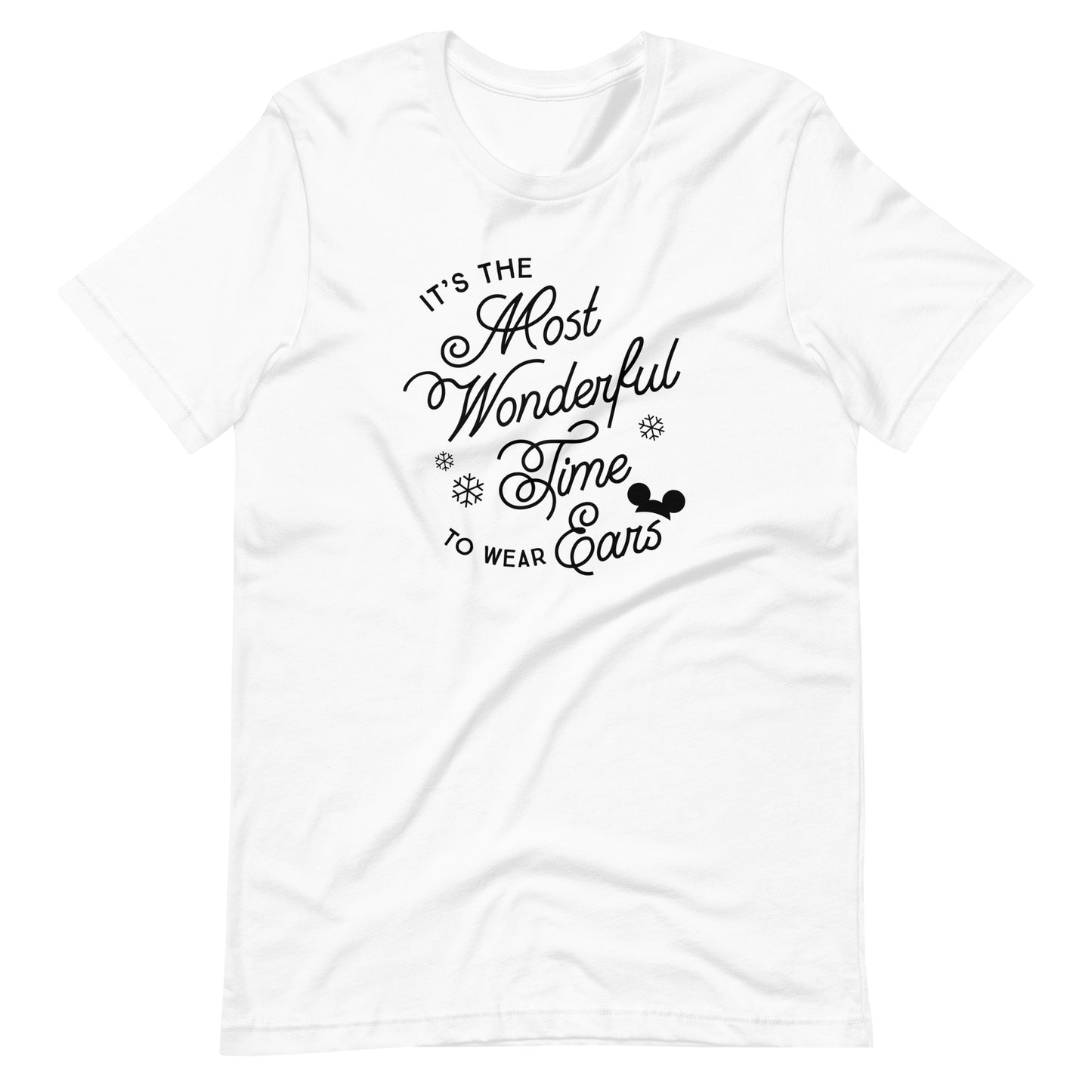 Christmas It's the Most Wonderful Time to Wear Ears T-Shirt (more colors available)