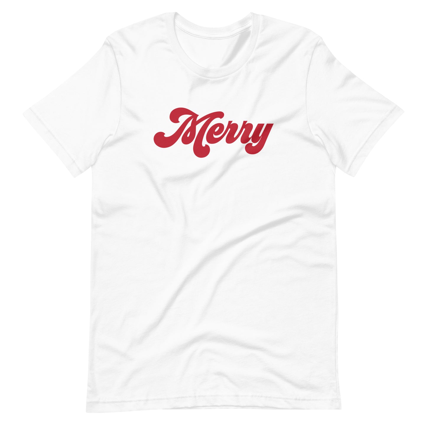Christmas 70s Merry Short-Sleeve Unisex T-Shirt (more colors available)
