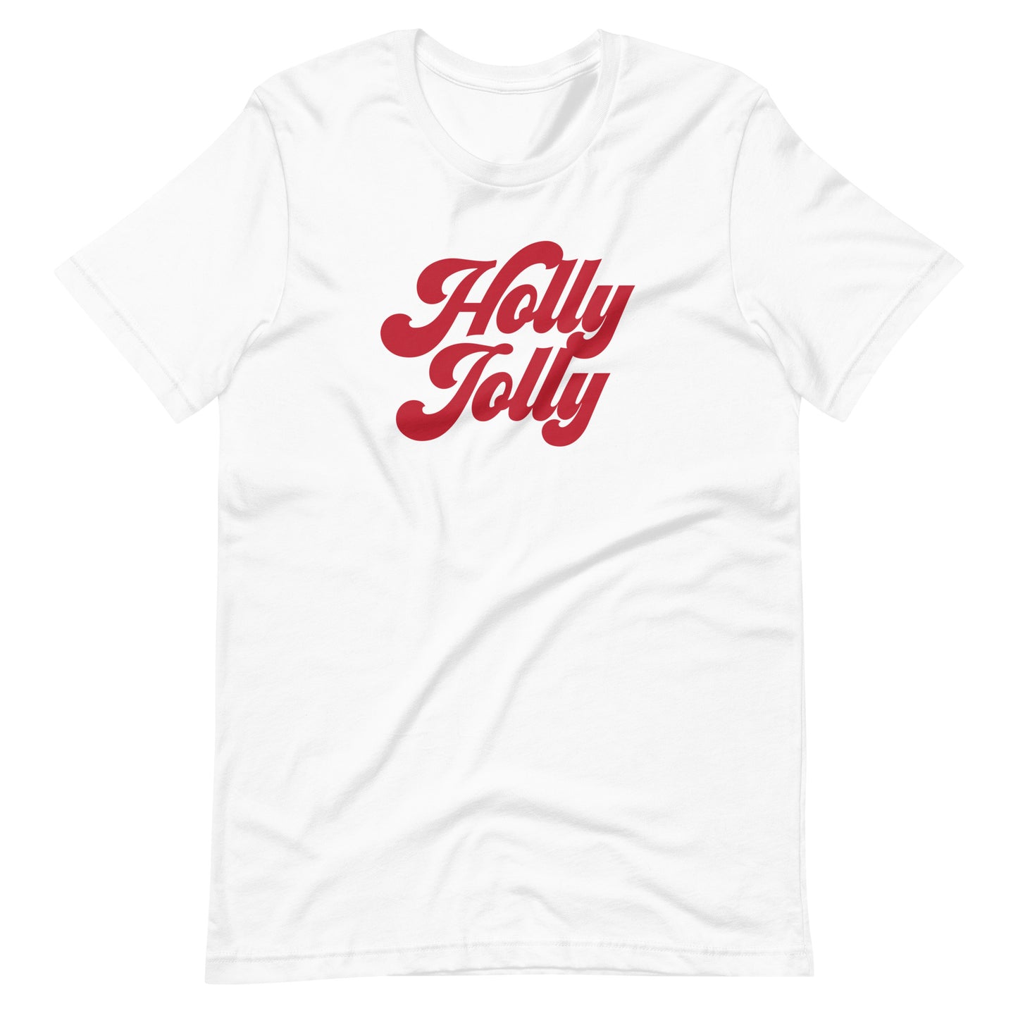 Christmas 70s Holly Jolly Short-Sleeve Unisex T-Shirt