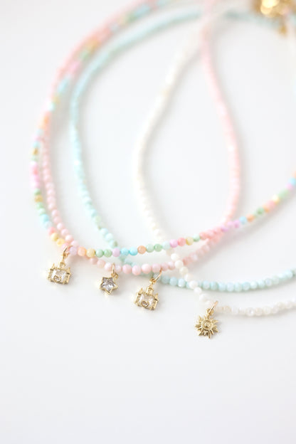 Pixie Dust Collection - Beaded Necklace with Charm