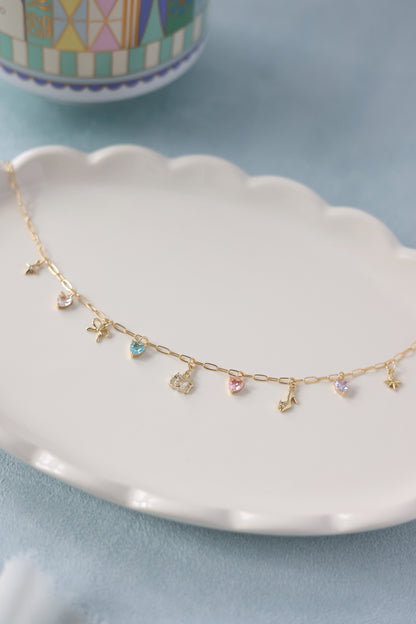 Pixie Dust Collection - Cinderella's Castle Charm Necklace