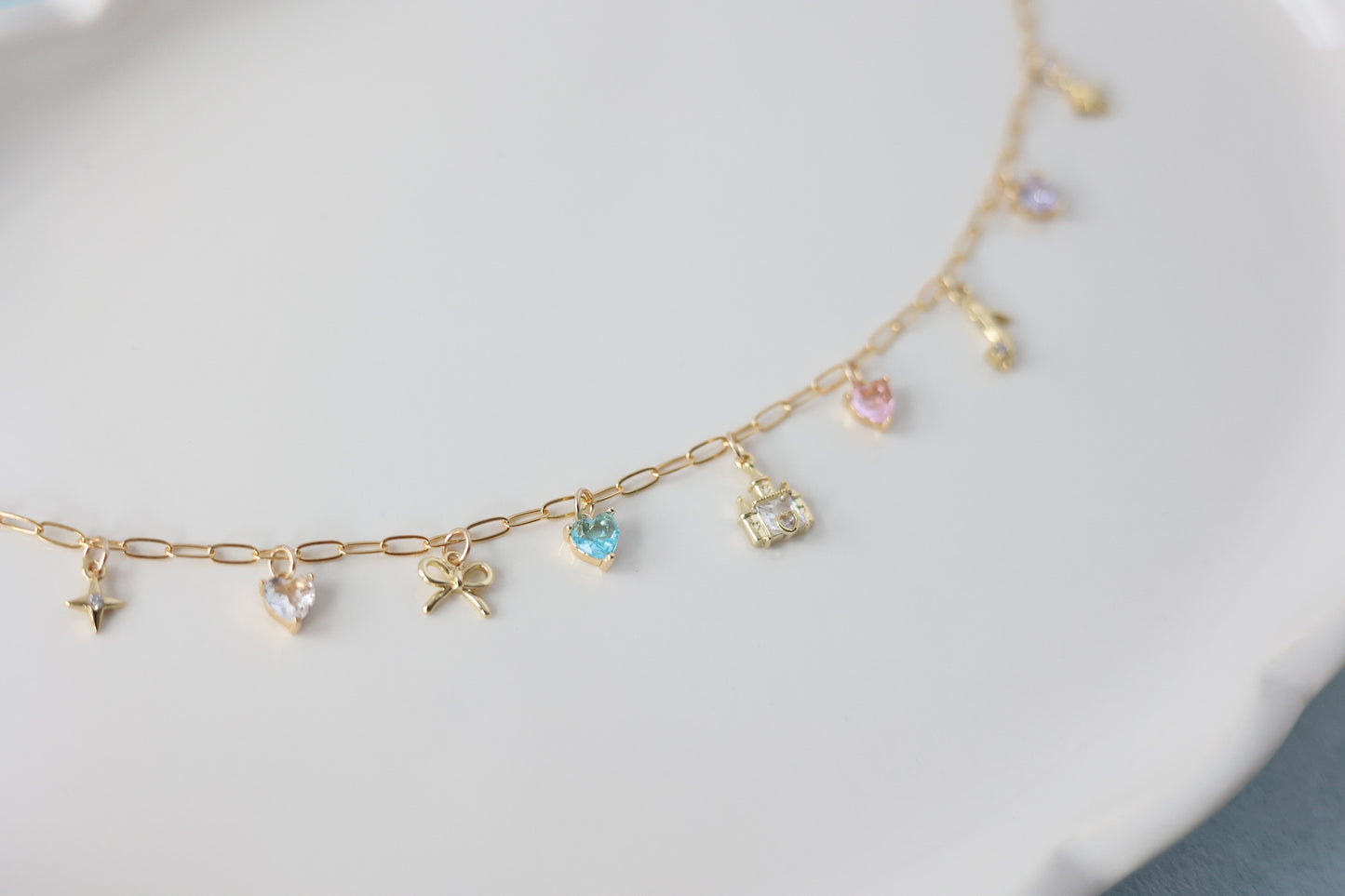 Pixie Dust Collection - Cinderella's Castle Charm Necklace