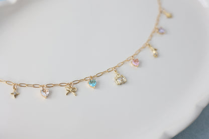 Pixie Dust Collection - Cinderella's Castle Charm Necklace
