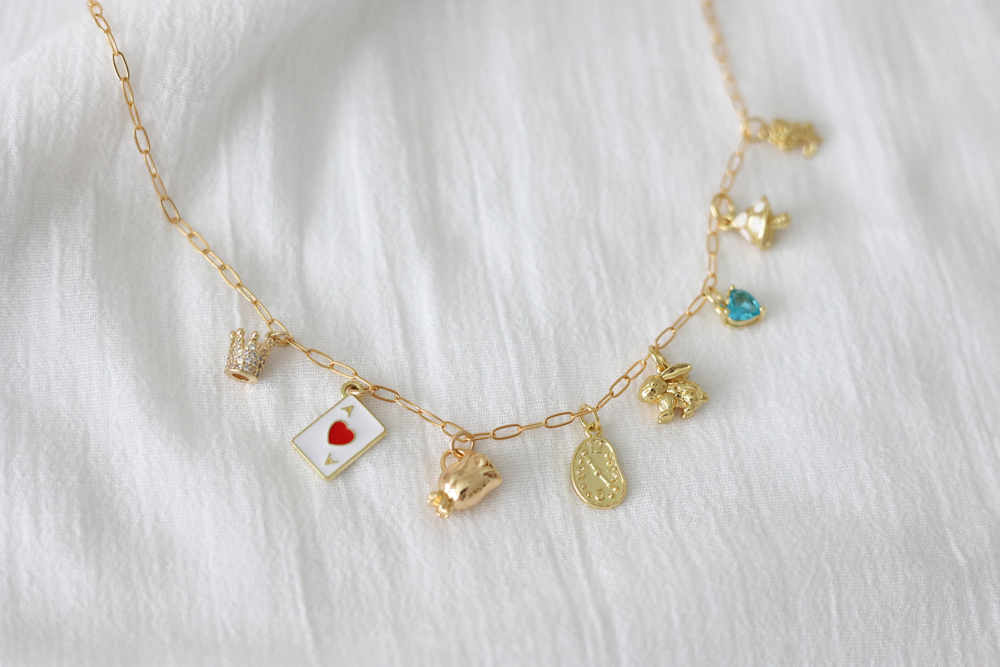Pixie Dust Collection - Alice Inspired Charm Necklace