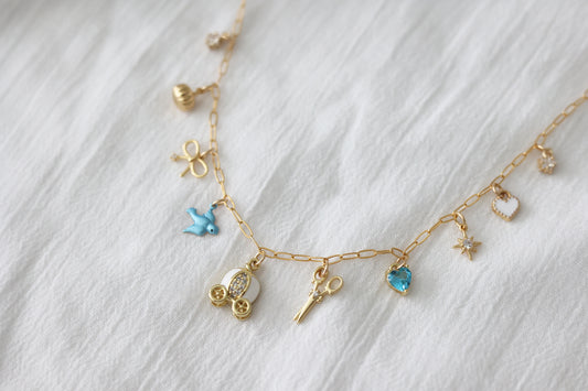 Pixie Dust Collection - Cinderella Inspired Charm Necklace PRE-ORDER