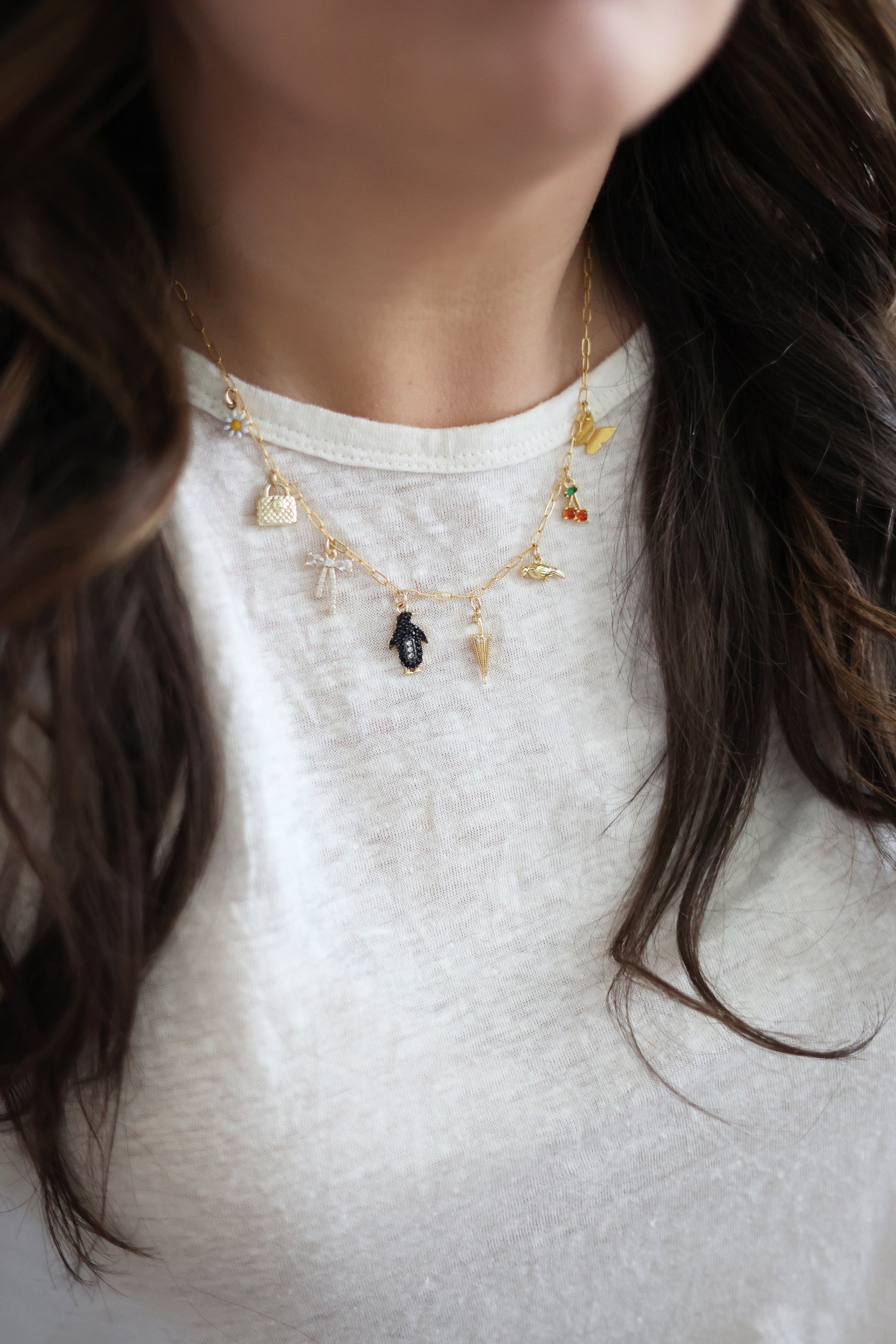 Charm Necklaces Mary Poppins Necklace Silver Mary Poppins Necklace