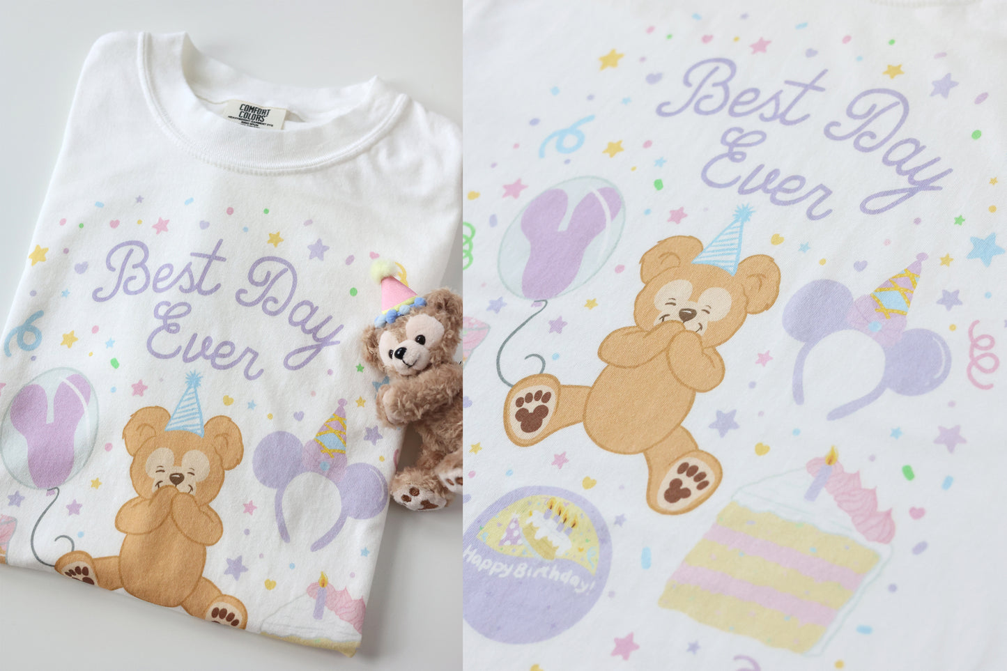 Celebration Bear unisex garment-dyed heavyweight t-shirt