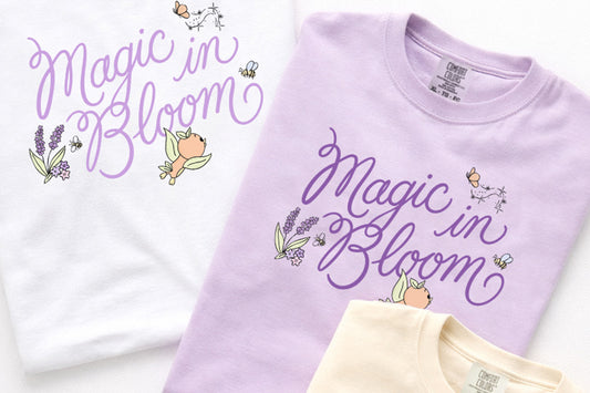 Magic in Bloom garment-dyed heavyweight t-shirt (more colors available)
