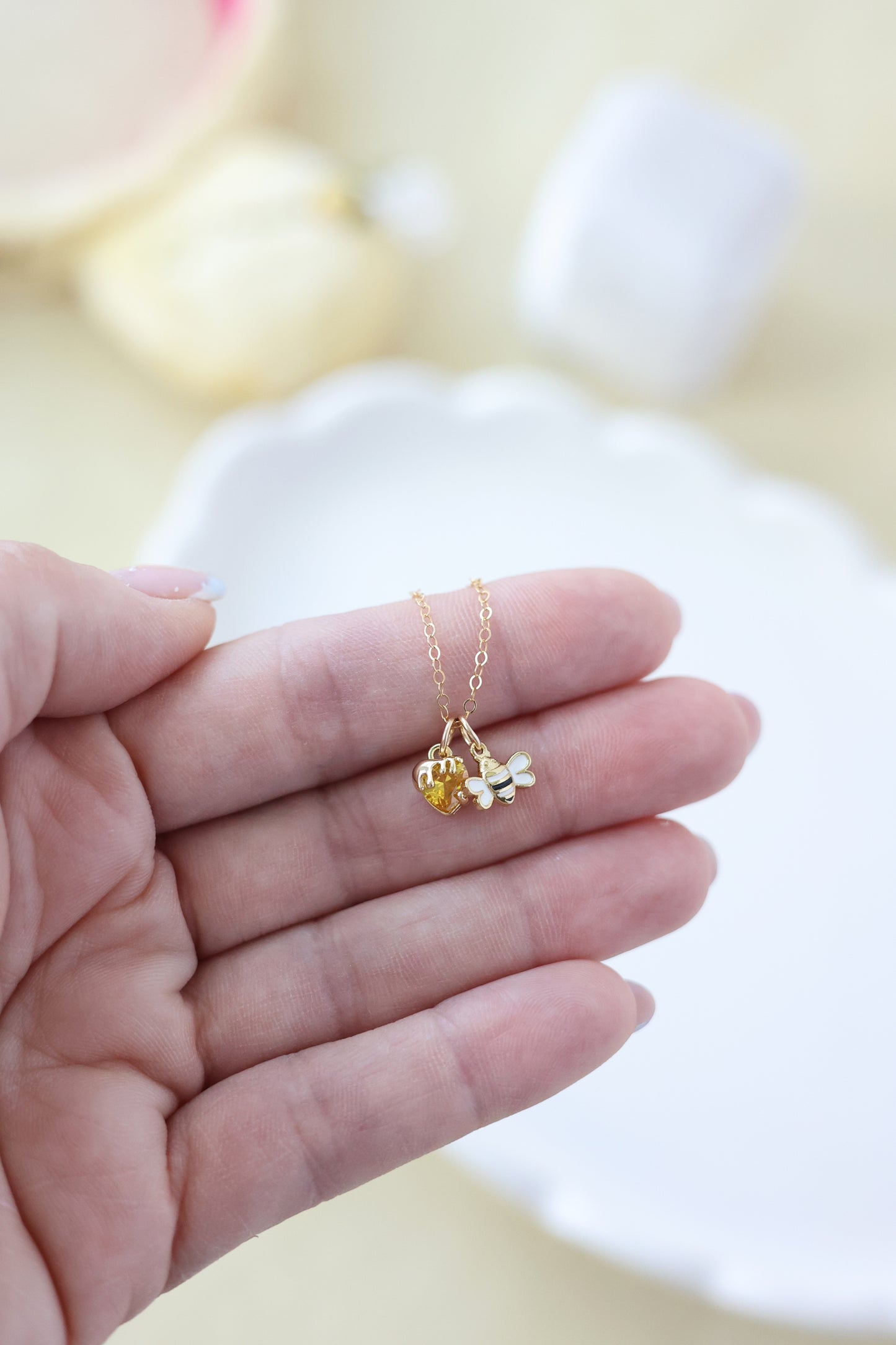 Pooh Inspired Necklace