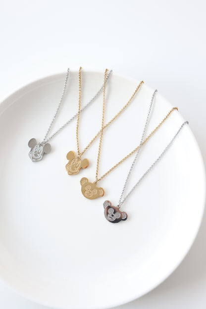 Pixie Dust Collection - Mickey Necklace - Stainless Steel