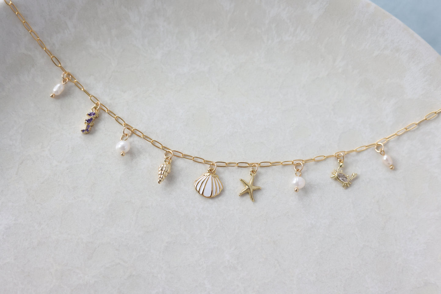 Pixie Dust Collection - Shell Charm Necklace