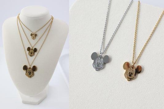 Pixie Dust Collection - Mickey Necklace - Stainless Steel