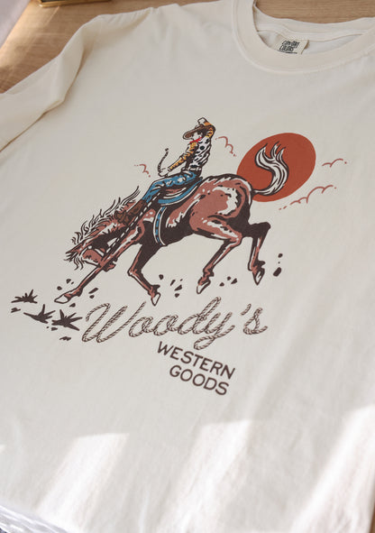 Woody's Western Goods Unisex garment-dyed heavyweight t-shirt (Comfort Colors)
