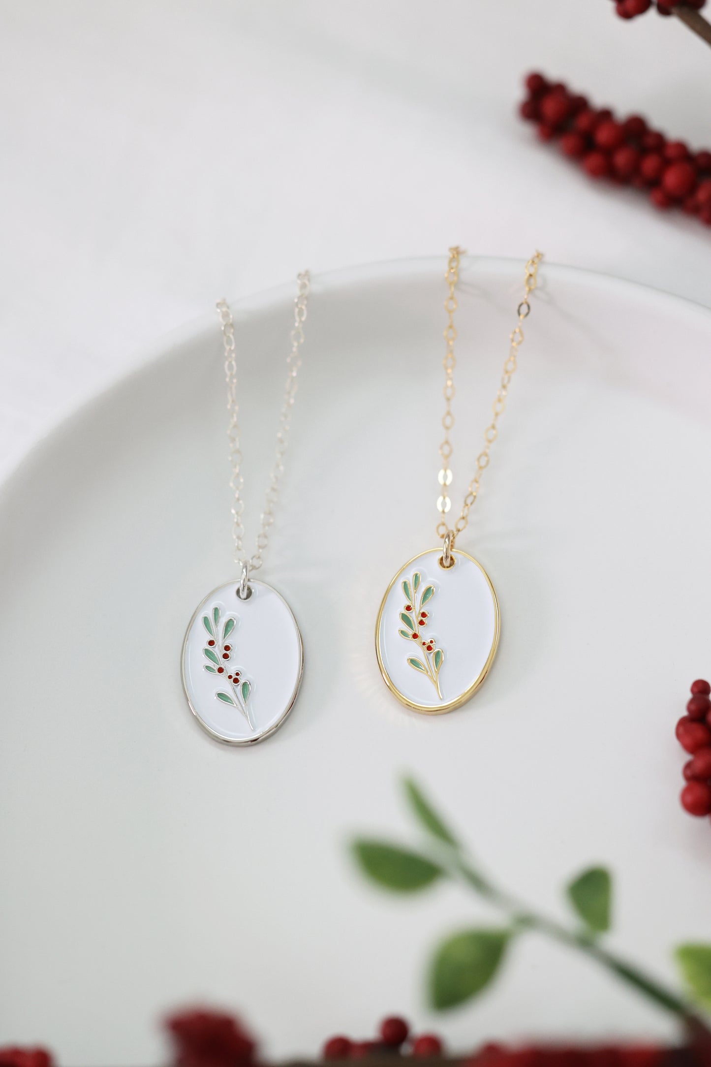 Pixie Dust Collection - Holiday Holly Necklace