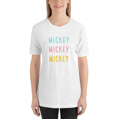 Colorful Mickey Short-Sleeve Unisex T-Shirt - Next Stop Main Street
