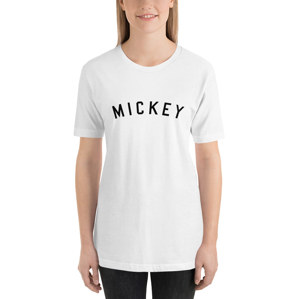 Mickey College Style Short-Sleeve Unisex T-Shirt (more colors available) - Next Stop Main Street