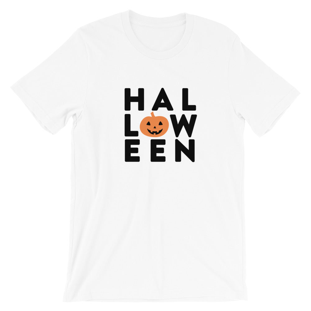 Halloween Pumpkin Grid Short-Sleeve Unisex T-Shirt - Next Stop Main Street