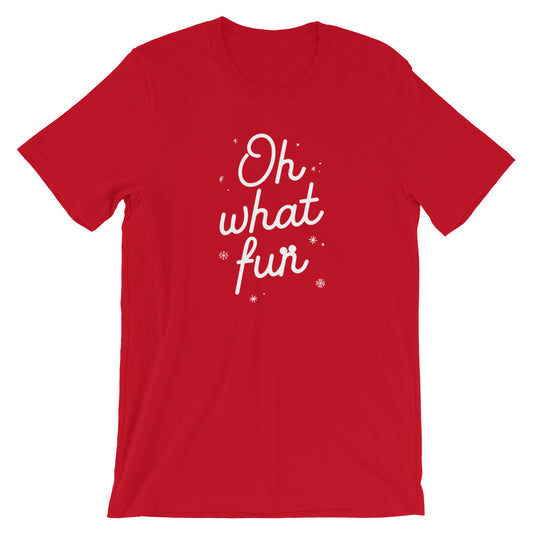 Christmas Oh What Fun Short-Sleeve Unisex T-Shirt - Next Stop Main Street
