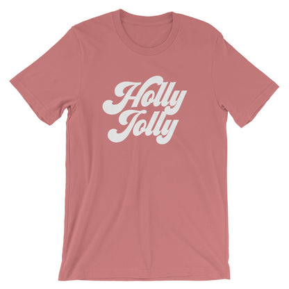 Christmas 70s Holly Jolly Short-Sleeve Unisex T-Shirt - Next Stop Main Street