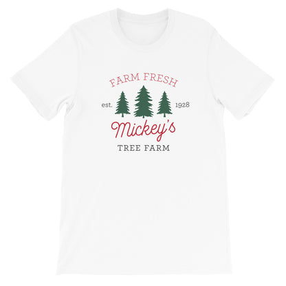 Christmas Mickey's Tree Farm Short-Sleeve Unisex T-Shirt ADULT - Next Stop Main Street